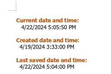 Setting the Date Automatically in Word 的图像结果