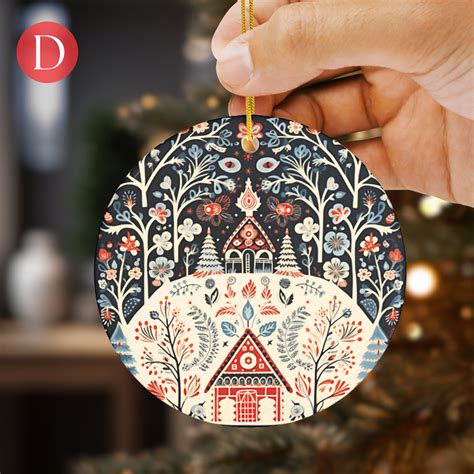 Hygge Christmas Scandinavian Christmas Ornaments Swedish Folk Art Gift ...
