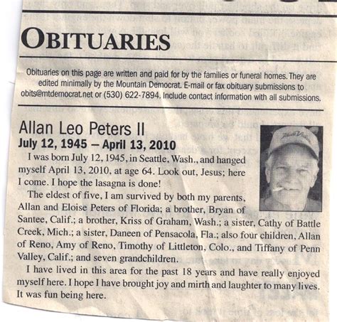 The Post Star Obits - Modern Poster Layouts
