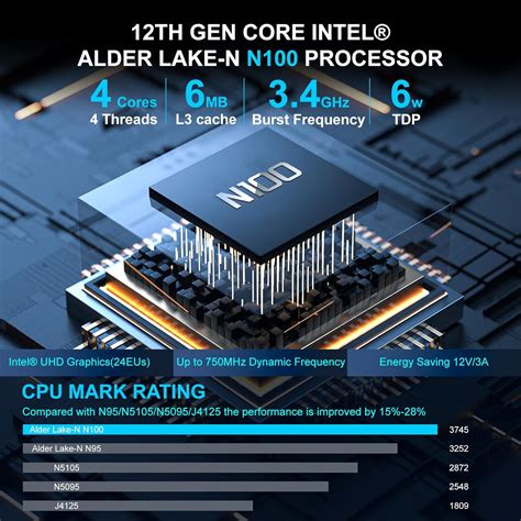 DREAMFYRE Mini PC, 12th Gen Alder Lake N100 (up to 3.4 GHz)- India | Ubuy