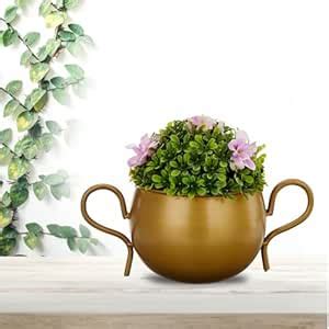 CINAGRO Metal Flower Vase Planter Pot, Pots for Plants, Plant Pots for ...