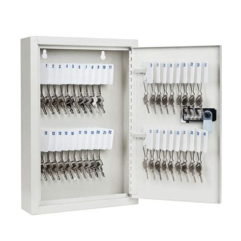 Key Cabinet Lock Box Wall Mount Key Storage Cabinet with Combination ...