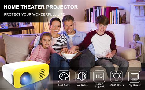 Levoty Mini Pocket Portable HD LED Projector, Private Home Cinema ...