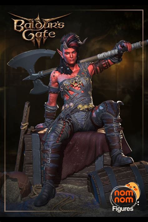 Karlach From Baldurs Gate 3 Fan Art Statue 1:6 Scale unpainted - Etsy