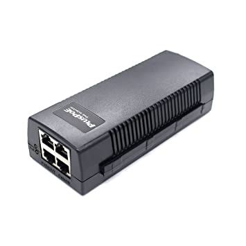 PLUSPOE Dual Ports Gigabit Power Over Ethernet Injector Adapter (35 ...