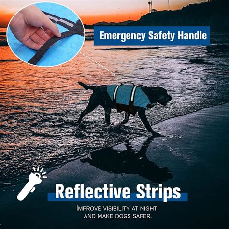 Dog Life Jacket Swimming Vest Lifejacket with Safety India | Ubuy