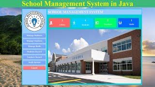 School Management System Java Swing Design 的图像结果