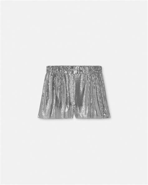 Metal Mesh Shorts | VERSACE US