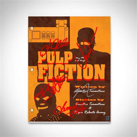 Pulp Fiction Script Limited Signature Edition Studio Licensed Custom ...