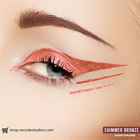 Get a bronze eyeliner for an unexpected eyeliner look. You can wear the ...