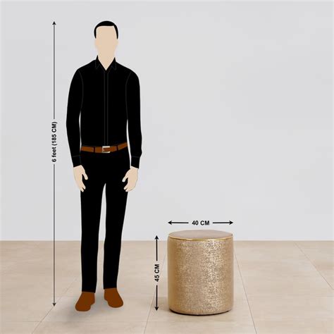 Buy Minari Fabric Pouffe - Beige from Home Centre at just INR 2799.0