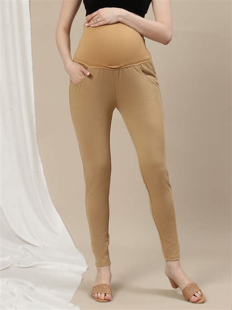 Buy Maternity Treggings - Beige