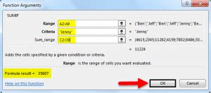 Image result for Sumif Range Example