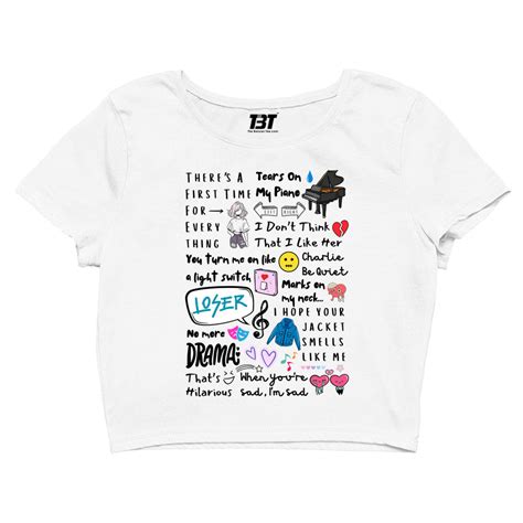 Buy Charlie Puth Crop Top - Doodle Art at Rs. 50 OFF – The Banyan Tee