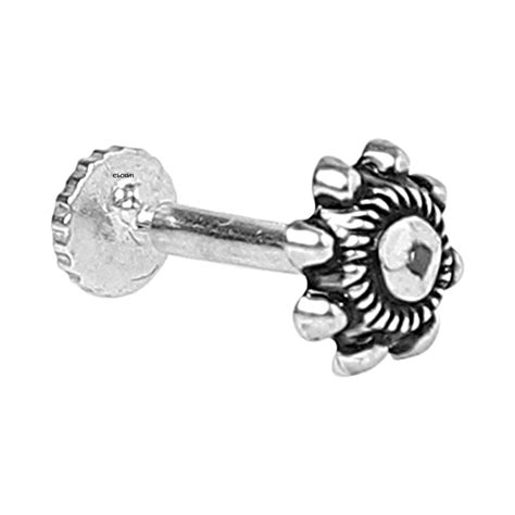 ELOISH 92.5 Sterling Silver Nose Pin for Women, 92.5% Pure Silver Nose ...