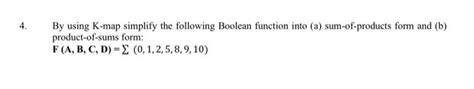Simplify Boolean Expression Using K Map 的图像结果