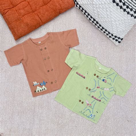 Bhaakur Set of two voile jhablas- Grasshopper and Birds in the Sky ...