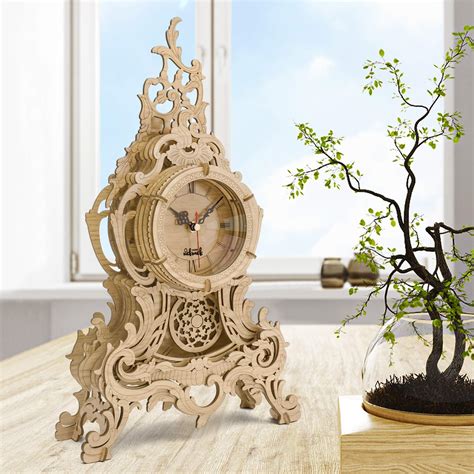 nicknack 3D Wooden Pendulum Clock Puzzles for Adults-Baroque Clock ...