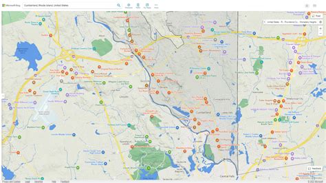 Cumberland, Rhode Island Map