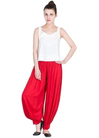 Buy LUJOSO Women's Rayon Harem Pant | Harem Pant for Women | Patiala ...