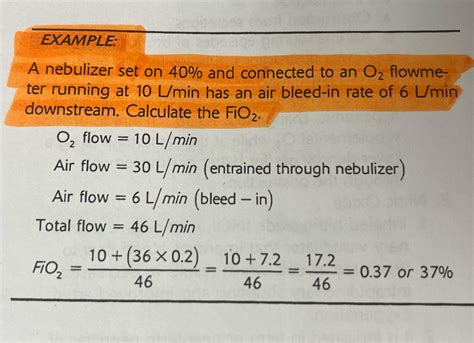 Image result for FiO2 Calculation
