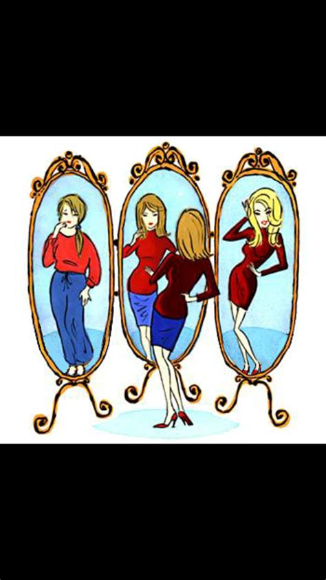 Here we have the idea of the looking glass self. we tend to look at ourselves how we think ...