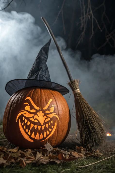 12+ Creative Witch Face Pumpkin Carving Ideas