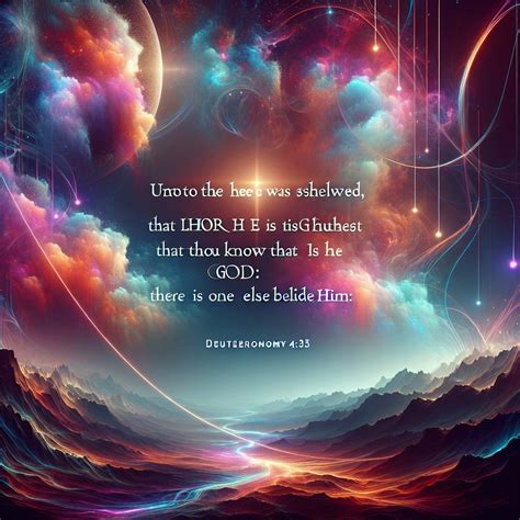 What does Deuteronomy 4:35 mean? | Bible Art