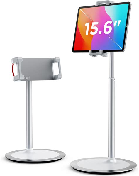 Saiji Tablet Stand Cell Phone Stand Holder, Height Adjustable, 360 ...