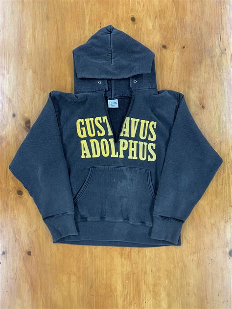 Vintage Vintage Boro Gustavo’s Adolphus College Hooded Sweatshirt | Grailed