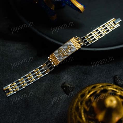 Gold Plated Shiv Duotone Bracelet – Japam
