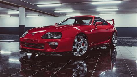 Red Toyota Supra Wallpaper