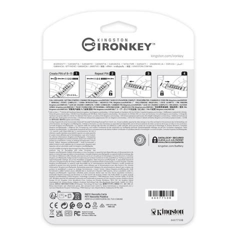 Stockage Sécurisé Données Clé USB Kingston IronKey Keypad 200 ...