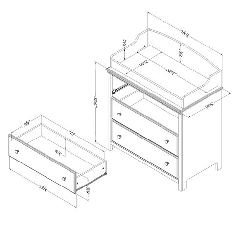 Baby Change Table With Drawers Dimensions at Douglas Hammond blog
