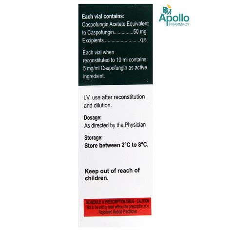 Caspledge 50mg Injection Price, Uses, Side Effects, Composition ...