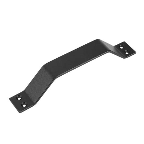 Buy Oumefar Sliding Barn Door Handle Black Solid Steel Gate Handle Pull ...