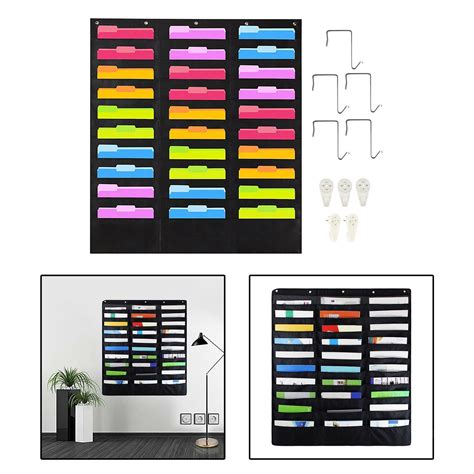 Office Wall Organizer 30 Pockets Hanging File Organizers Classroom Home ...
