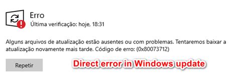 Image result for Error Code 0X80073712 Windows 1.0 Update