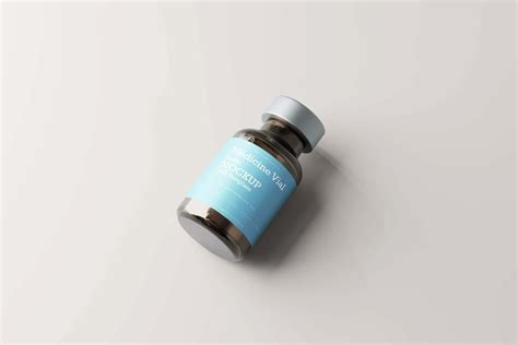 Vaccine Vial Bottle Mockups - Mockup Free
