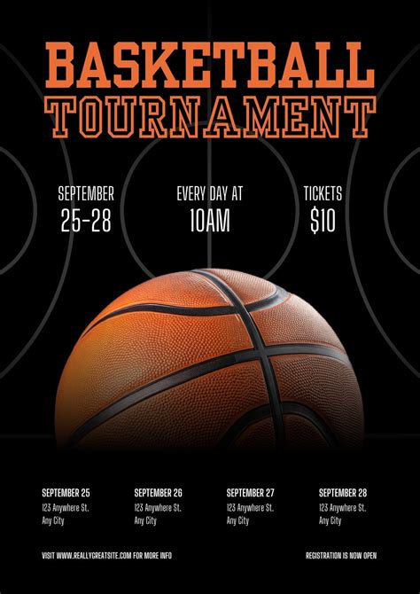 Basketball Tournament Poster