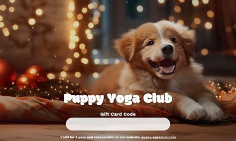 Puppy Yoga | Gift Card 🎁 – Puppy Yoga Club