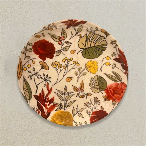 Monstera Leaf Ceramic Wall Plate - INARA HOME DECOR