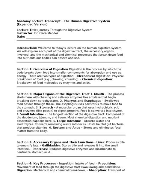 Image result for Digestive System Lecture