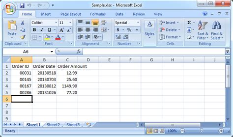 XLS File Sample 的图像结果