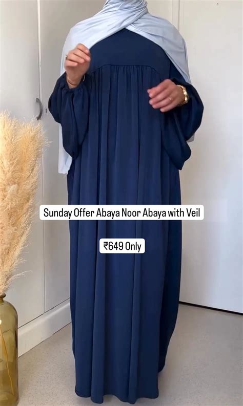 Noor Abaya Elastic Sleeves Abaya Firdous Fabric Abaya – Designer Burqa ...