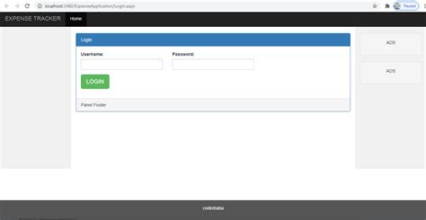 How to create Family Expense Tracker Web Application in ASP dot NET ...