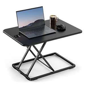 VonHaus Standing Desk Converter, Height Adjustable X-Frame Computer ...