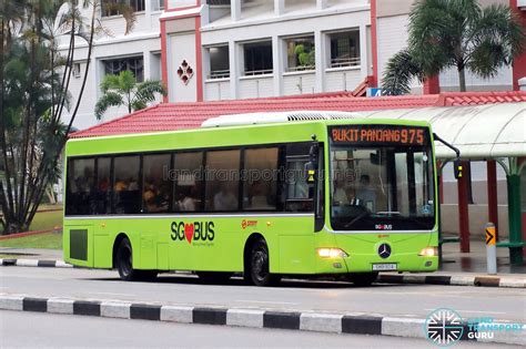 Bus 975 – SMRT Buses Mercedes-Benz OC500LE (SMB90A) | Land Transport Guru