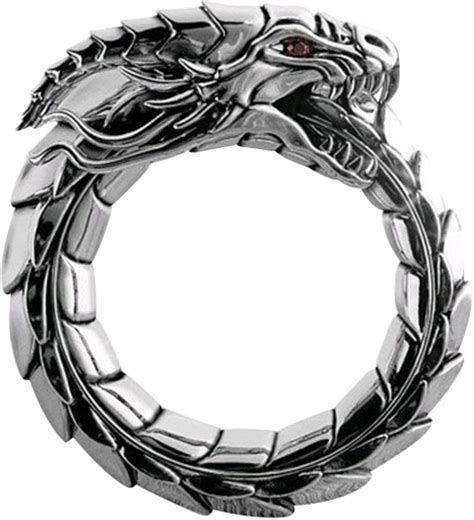 Gothic Punk Dragon Ring for Men, Rose Gold Dragon India | Ubuy
