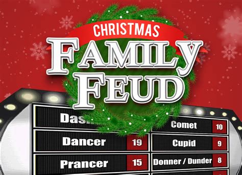 Christmas Family Feud Printable